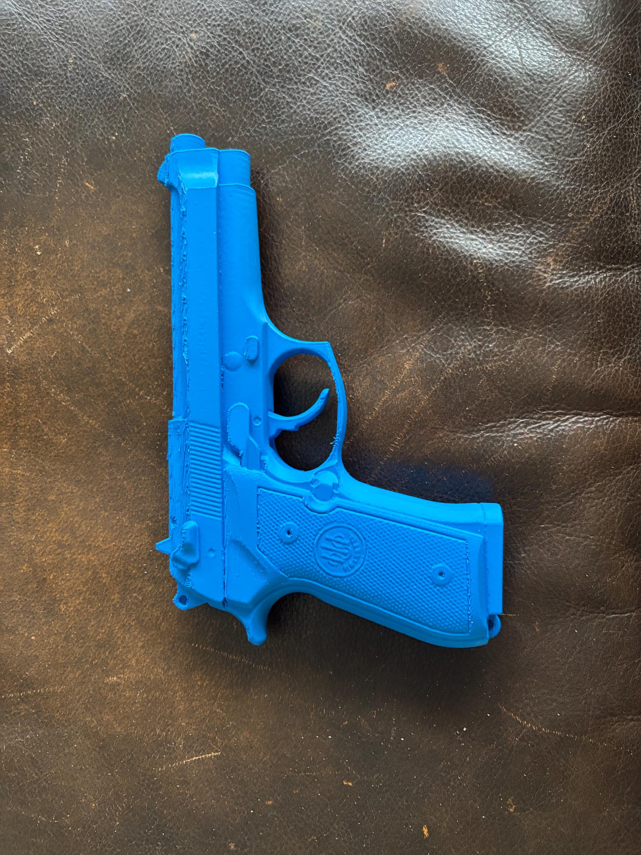 Beretta 92FS/M9 9mm 1:1 model/replica pistol for leather holster making