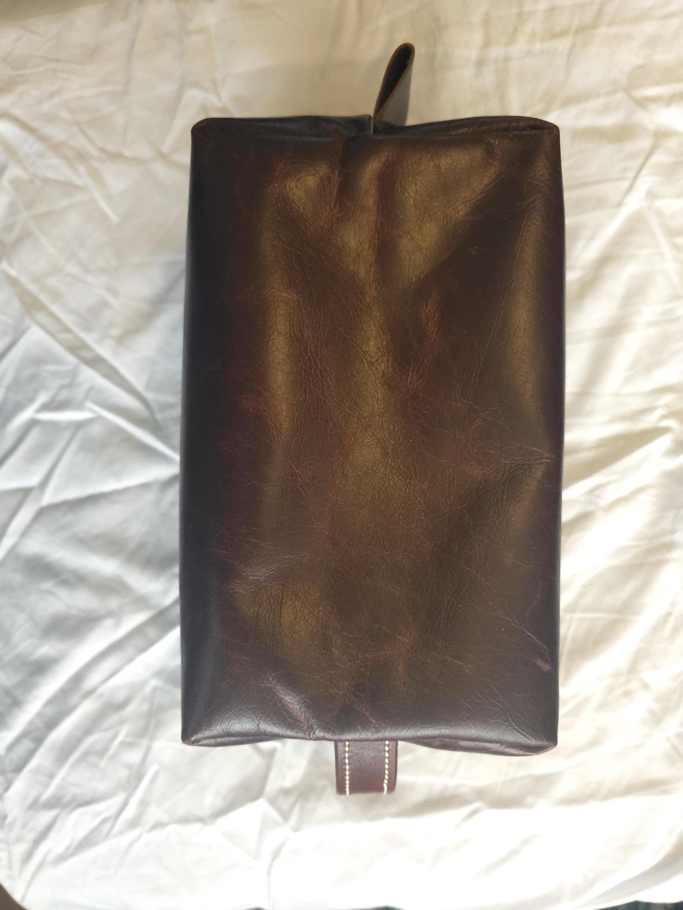 Large Leather Dopp Kit