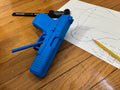 Glock 45 Gen 5 9mm 1:1 model/replica pistol with sight channel and sight channel tool for leather holster making