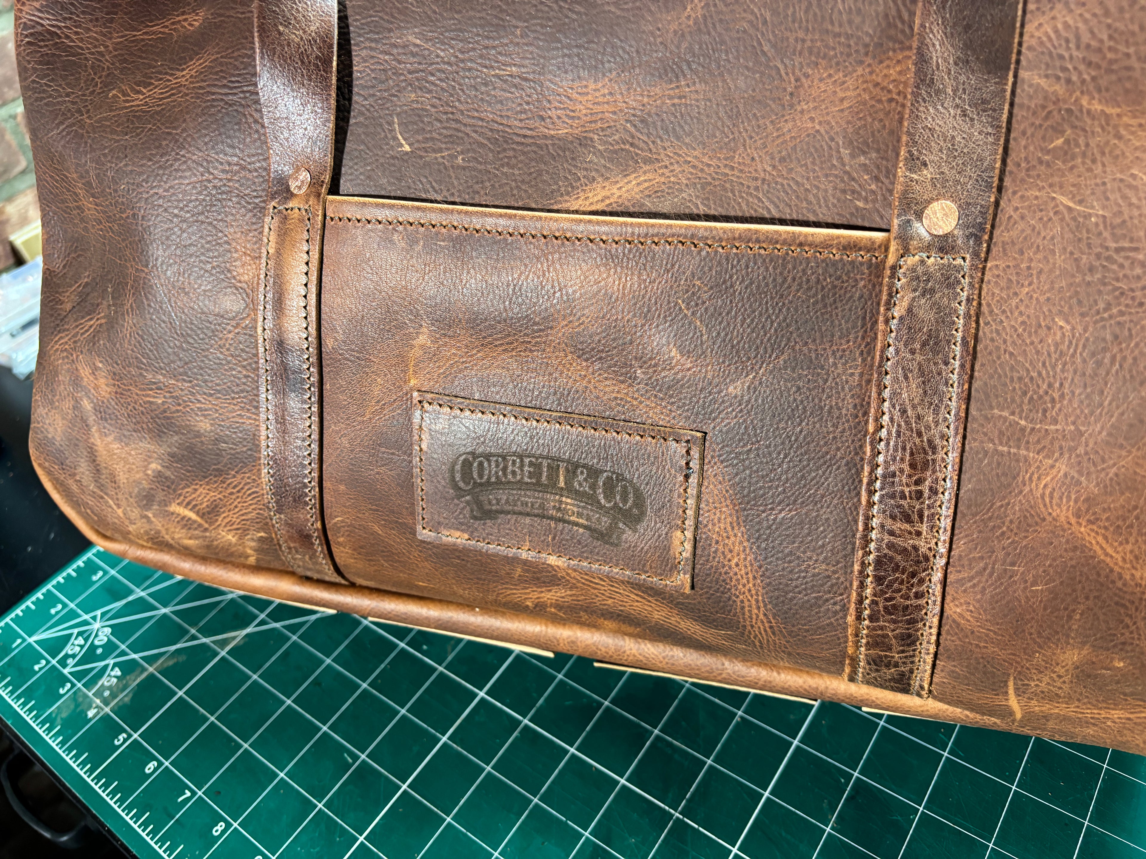 Handmade Leather Duffle Bag | Full Grain Weekender Travel Bag | Personalized Gift for Men | Corbett & Co.