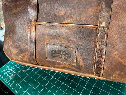 Handmade Leather Duffle Bag | Full Grain Weekender Travel Bag | Personalized Gift for Men | Corbett & Co.