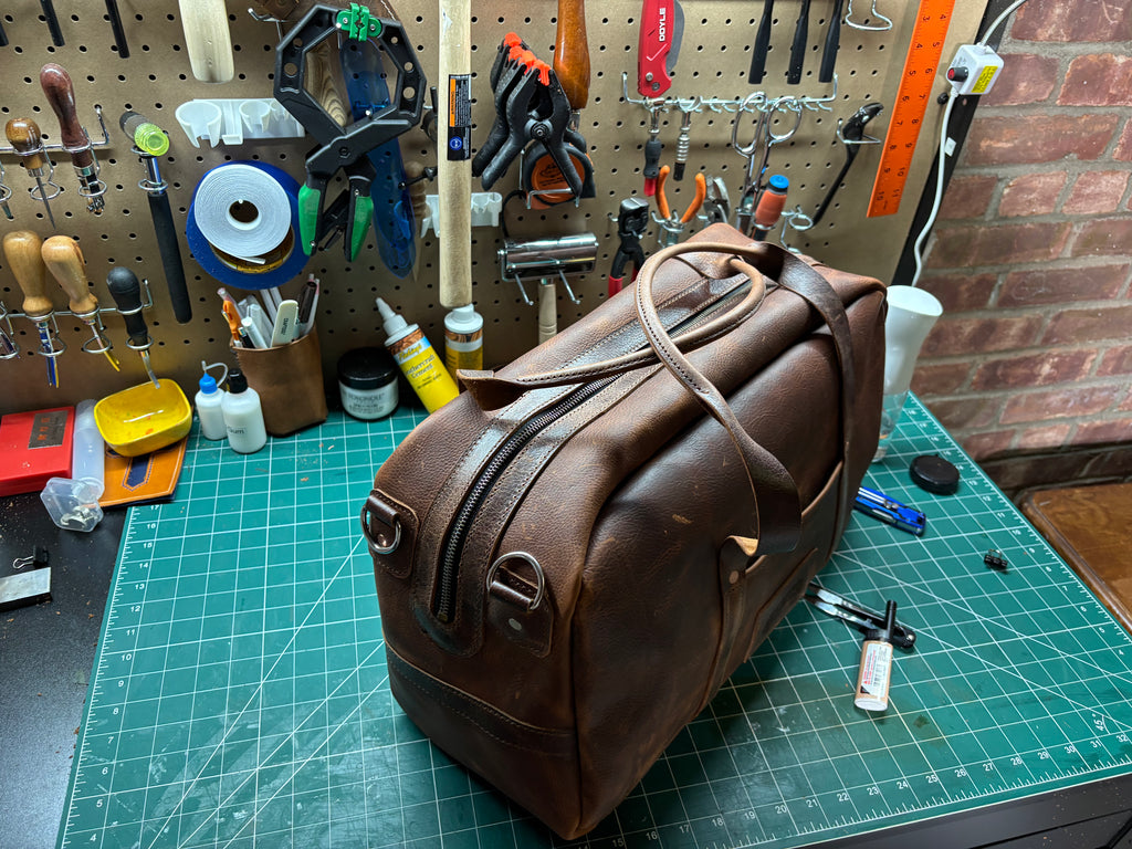 Handmade Leather Duffle Bag | Full Grain Weekender Travel Bag | Personalized Gift for Men | Corbett & Co.