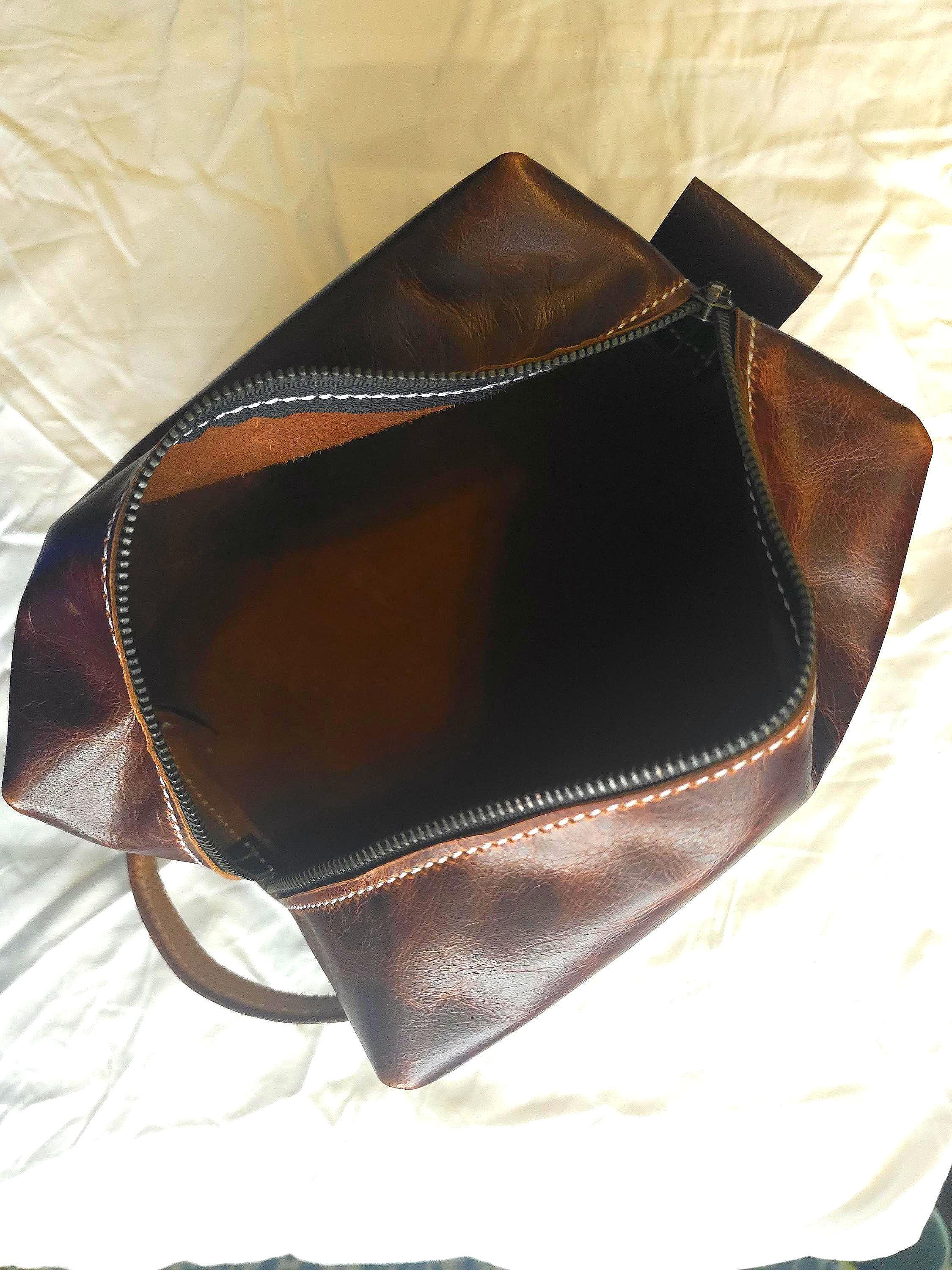 Large Leather Dopp Kit